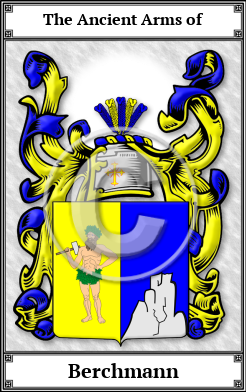 Berchmann Family Crest Download (JPG)  Book Plated - 150 DPI