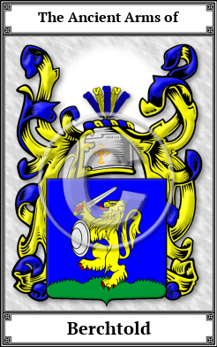 Berchtold Family Crest Download (JPG) Book Plated - 600 DPI