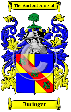 Buringer Family Crest/Coat of Arms