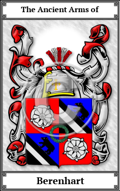 Berenhart Family Crest Download (JPG) Book Plated - 600 DPI