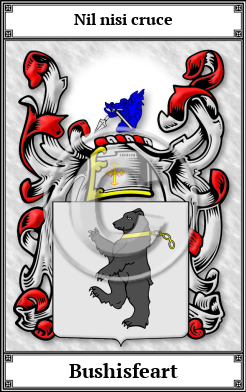 Bushisfeart Family Crest Download (JPG) Book Plated - 600 DPI