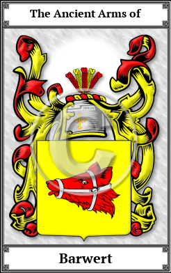 Barwert Family Crest Download (JPG)  Book Plated - 150 DPI