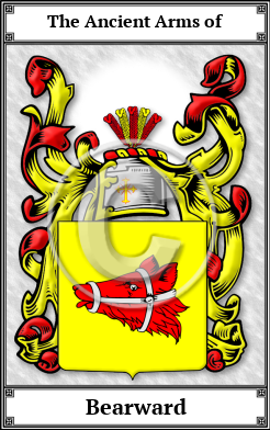 Bearward Family Crest Download (JPG) Book Plated - 600 DPI
