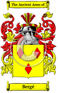 Bergé Family Crest Download (JPG) Heritage Series - 300 DPI