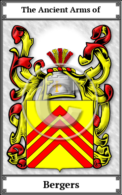 Bergers Family Crest Download (JPG)  Book Plated - 150 DPI