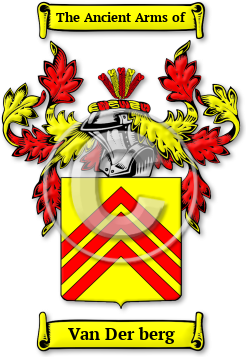 Van Der berg Family Crest Download (jpg) Legacy Series - 150 DPI