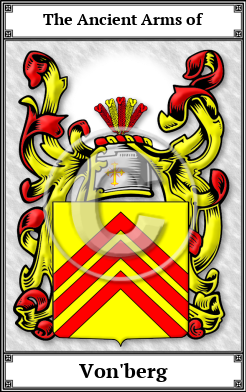 Von'berg Family Crest Download (JPG)  Book Plated - 150 DPI