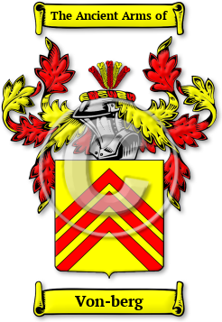 Von-berg Family Crest Download (jpg) Legacy Series - 150 DPI