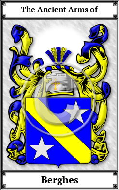 Berghes Family Crest Download (JPG)  Book Plated - 150 DPI