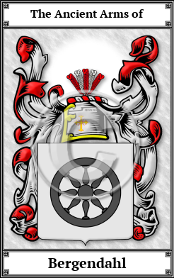 Bergendahl Family Crest Download (JPG)  Book Plated - 150 DPI