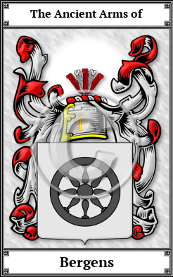 Bergens Family Crest Download (JPG)  Book Plated - 150 DPI