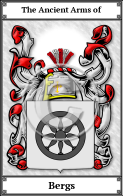 Bergs Family Crest Download (JPG)  Book Plated - 150 DPI