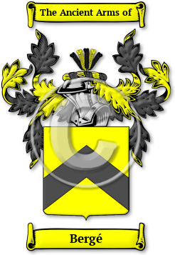 Bergé Family Crest Download (jpg) Legacy Series - 150 DPI