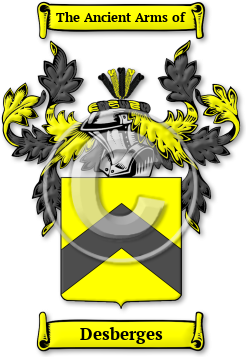 Desberges Family Crest Download (JPG) Legacy Series - 600 DPI