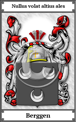 Berggen Family Crest Download (JPG)  Book Plated - 150 DPI