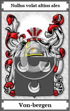 Von-bergen Family Crest Download (JPG)  Book Plated - 150 DPI