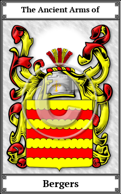 Bergers Family Crest Download (JPG) Book Plated - 600 DPI