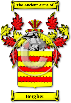 Bergher Family Crest Download (jpg) Legacy Series - 150 DPI
