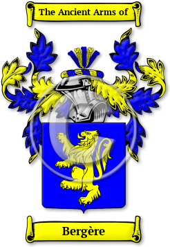 Bergère Family Crest Download (jpg) Legacy Series - 150 DPI