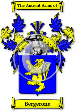 Bergerone Family Crest Download (jpg) Legacy Series - 150 DPI