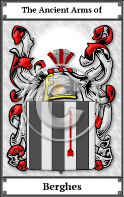 Berghes Family Crest Download (JPG) Book Plated - 600 DPI