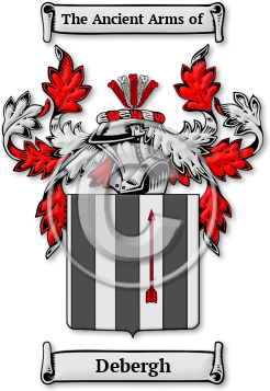 Debergh Family Crest Download (jpg) Legacy Series - 150 DPI