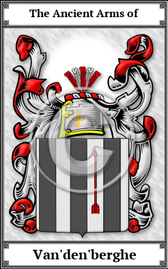 Van'den'berghe Family Crest Download (JPG) Book Plated - 600 DPI