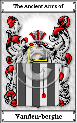 Vanden-berghe Family Crest Download (JPG)  Book Plated - 150 DPI