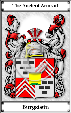 Burgstein Family Crest Download (JPG) Book Plated - 600 DPI