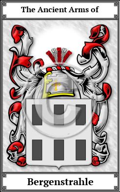 Bergenstrahle Family Crest Download (JPG) Book Plated - 600 DPI