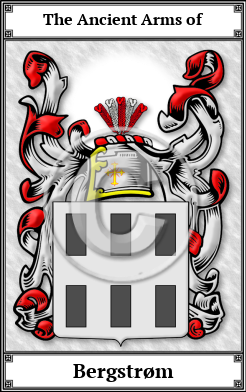 Bergstrøm Family Crest Download (JPG) Book Plated - 600 DPI
