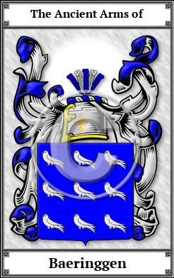 Baeringgen Family Crest Download (JPG)  Book Plated - 150 DPI