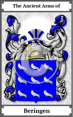 Beringen Family Crest Download (JPG)  Book Plated - 150 DPI