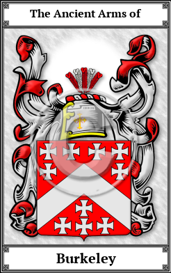 Burkeley Family Crest Download (JPG)  Book Plated - 150 DPI
