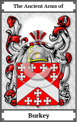 Burkey Family Crest Download (JPG)  Book Plated - 150 DPI