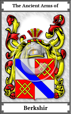 Berkshir Family Crest Download (JPG) Book Plated - 600 DPI