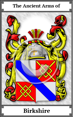 Birkshire Family Crest Download (JPG)  Book Plated - 150 DPI