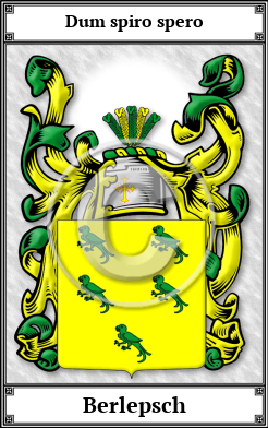 Berlepsch Family Crest Download (JPG)  Book Plated - 150 DPI