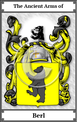 Berl Family Crest Download (JPG) Book Plated - 600 DPI
