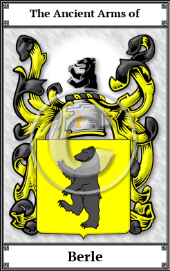 Berle Family Crest Download (JPG)  Book Plated - 150 DPI