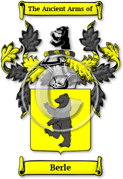 Berle Family Crest Download (jpg) Legacy Series - 150 DPI