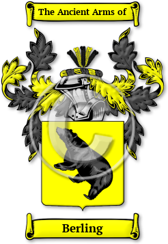 Berling Family Crest Download (jpg) Legacy Series - 150 DPI