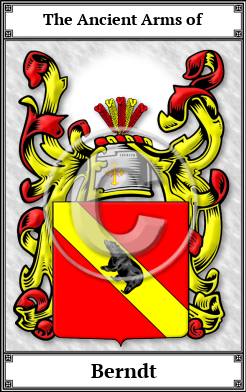 Berndt Family Crest Download (JPG) Book Plated - 600 DPI