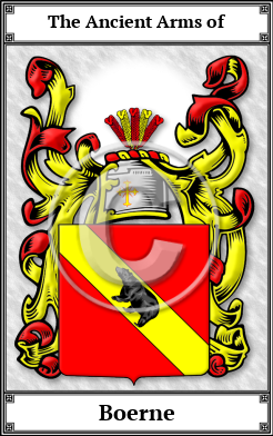 Boerne Family Crest Download (JPG) Book Plated - 600 DPI