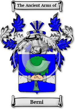 Berni Family Crest Download (jpg) Legacy Series - 150 DPI