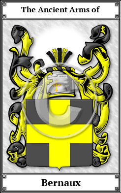 Bernaux Family Crest Download (JPG)  Book Plated - 150 DPI