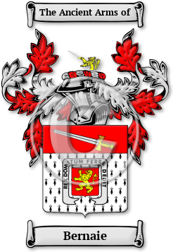 Bernaie Family Crest Download (jpg) Legacy Series - 150 DPI