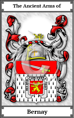 Bernay Family Crest Download (JPG) Book Plated - 300 DPI