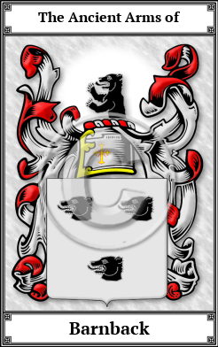 Barnback Family Crest Download (JPG)  Book Plated - 150 DPI