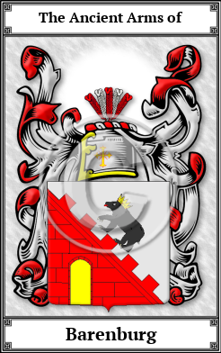 Barenburg Family Crest Download (JPG)  Book Plated - 150 DPI